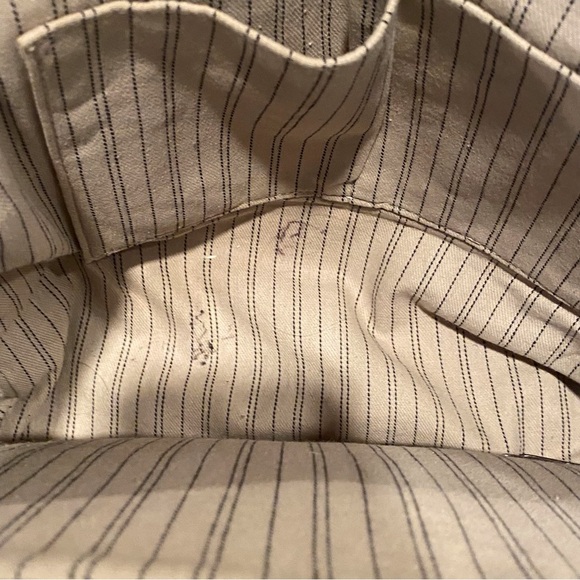 Frye Tan Shoulder Bag with Metallic Hardware and Stitched Panels - Picture 6 of 13